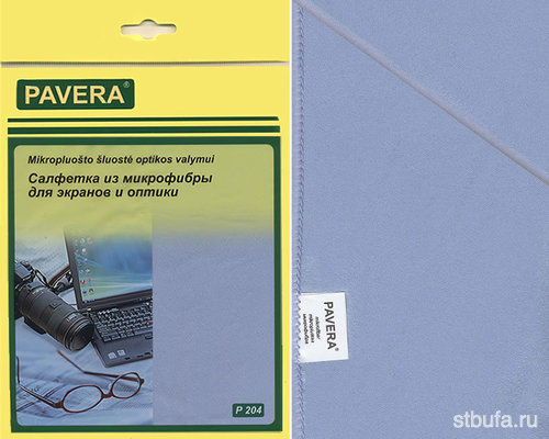 Салфетка 30*40  Для экранов и оптики  Р205 (200 шт/кор) PAVERA