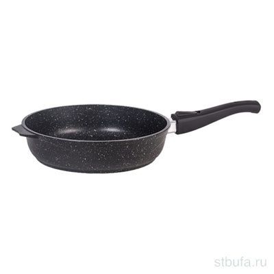 Сковорода  24см АП Гранит black со  съемной ручкой  арт 024802 (8), МЕЧТА