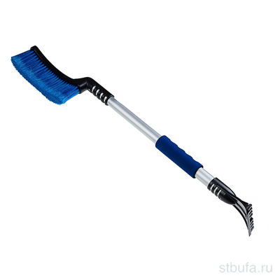 Щетка для уборки снега со скребком 88см, черная Oktan FLAP