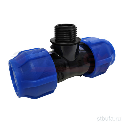 ПНД Тройник компр. переходной с н/р 50-1 1/4 -50 (12/3) Valfex