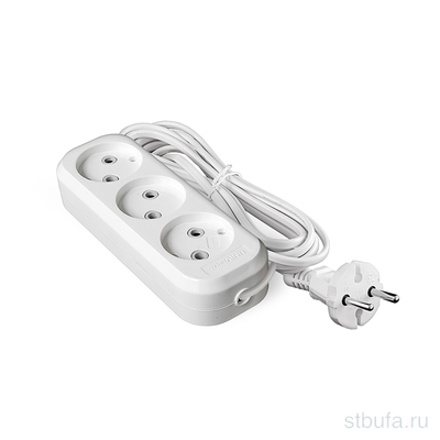 Удлинитель  UNIVersal  У6-639 ШВВП 2*0,75 3гн. б/з 2м (еврослот), Universal