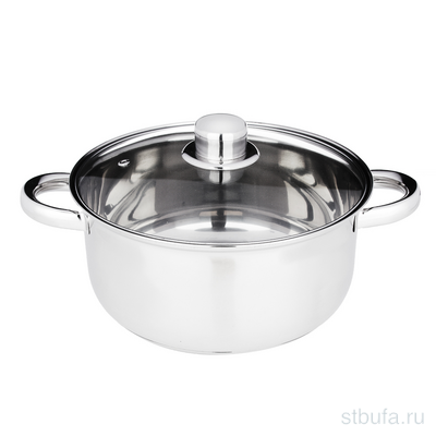 Кастрюля с крышкой 3,7л, 22х11см Джерси