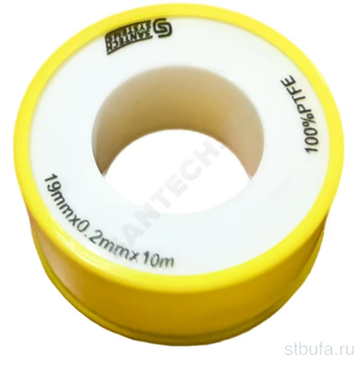 Лента ФУМ 19мм*0,2мм*15м PTFE газ SantechSystems (10)