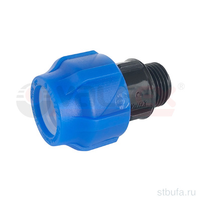 ПНД Муфта компр. соединительная с н/р 25*1/2 (160/40) Valfex