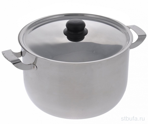 Кастрюля 8,0л ЭКОНОМ  (260мм) нерж, г.Аша