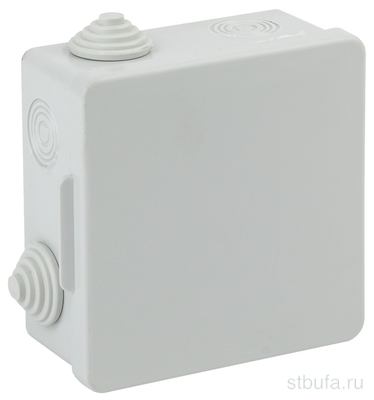 Коробка распаячная ЭРА КРМ 100*100*50-8g   откр/уст с гермоввод. 8вх. IP54 