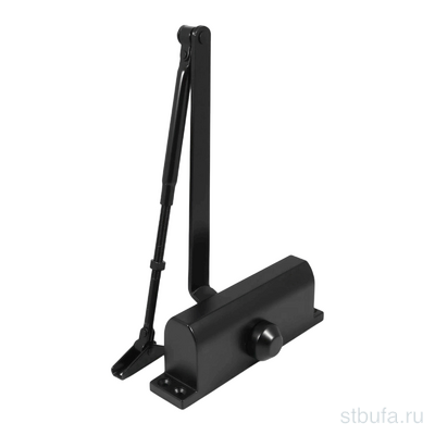 Доводчик дверной MAX ДД 188/3-5 A-B (до 130 кг) черный RAL9005, морозостойкий(10) СТАНДАРТ