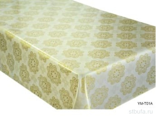 Клеенка тканевая с PVC покрытием JACQUARD GOLD, 1,4*20 м., мод. YM-T01A								