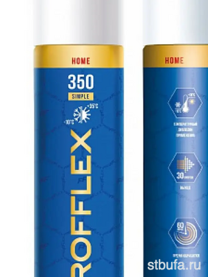 Пена монтажная PROFFLEX 350 SIMPLE бытовая 350мл (12)