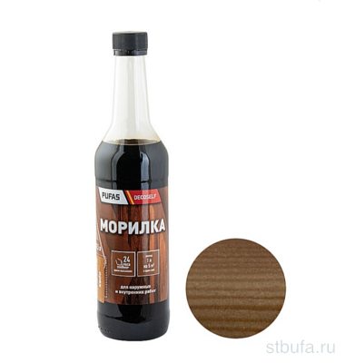 Морилка ПУФАС неводная орех Decoself (0,5л) (12)