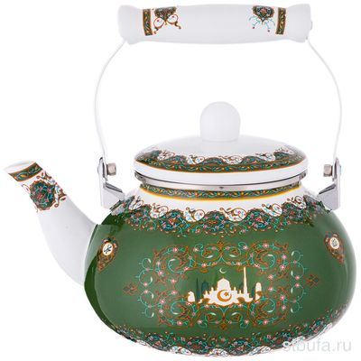 Чайник эмалированный  Сура  мусульманская деколь , 2,5 л. (кор=8шт.), АРТИ-М