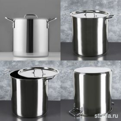 Кастрюля 11,0л ОБЩЕПИТ Высокий ТРС,(d25см, h25см) Катунь