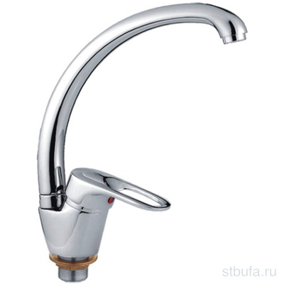 Смеситель для кухни LEDEME L5928-B с гайкой, цинк, хром (1/10)