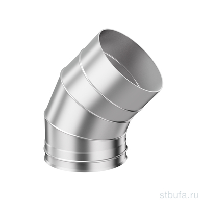 Колено 3-х секционное 135 х 150; AISI 430 0.80