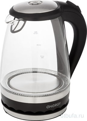 Чайник ENERGY E-279 1,5л, диск, стекло, черный