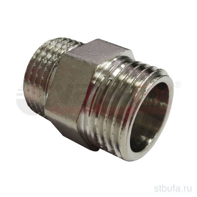 Ниппель НИКЕЛИРОВАННЫЙ VALFEX НР-НР 1/2  (300/10)