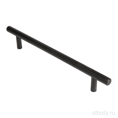 Ручка-скоба мебельная MB-H-005-160 мм BL черный (49567) (AJAX)