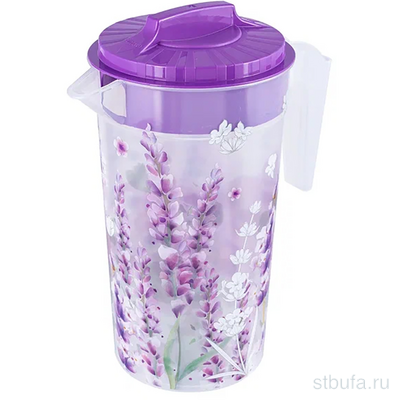 Кувшин 1,2 л с крышкой  Lavender , арт. С14841 ПБ