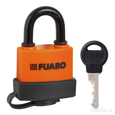 Замок навесной FUARO PL-3640 (40мм) 3 англ  кл. БЛИСТЕР