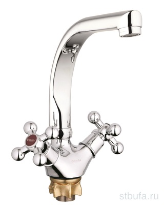 Смеситель GLAUF кухня керам 1/2 , гайка, QTZ4-D856 (в кор.10/в упак.1) 