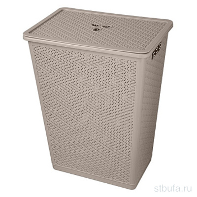 Корзина для белья  Wenge  48л, 427х295х562мм (серый)										