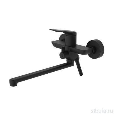 Смеситель для ванны, длинный излив, латунь VALFEX Adara Black (10)
