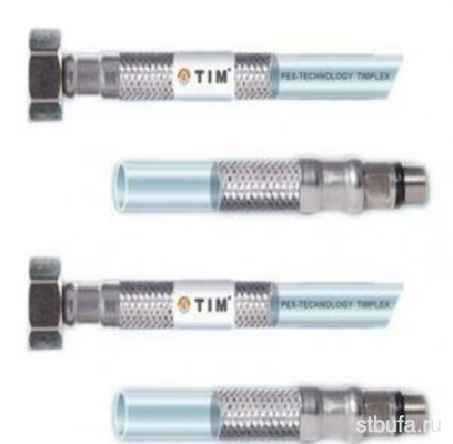 Гибкая подводка для воды с внутренним шлангом из PEX 1/2  г/г-60см TiM