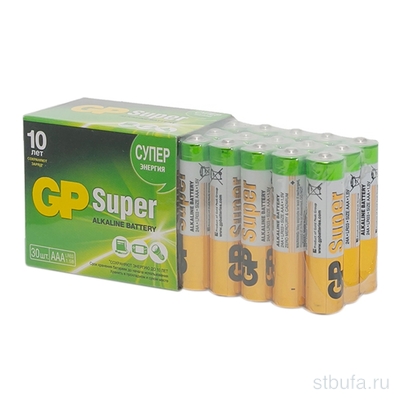 Элемент питания (батарейка) GP LR03 Super G-Tech BL-30 (30 шт/уп)(60/600)