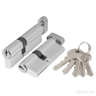 Механизм цилиндр. верт. AJAX AX102/80 mm (30+10+40) CP хром 5 кл.
