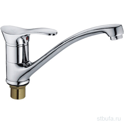 Смеситель для кухни LEDEME L4901 с гайкой, латунь, хром (1/10)
