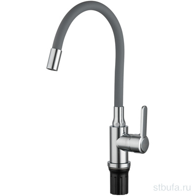 Смеситель FRUD кухня R42052-31 гибкий излив, нерж. сталь, хром (1/10)