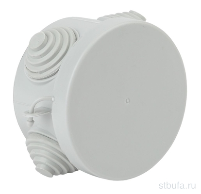 Коробка распаячная ЭРА КOR 65*40-4g   откр/уст с гермоввод. 4вх. IP54 серая (180)