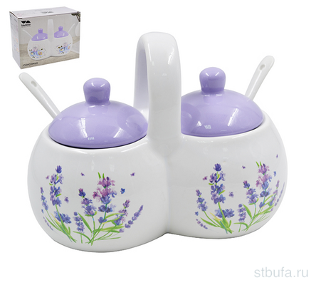Соусница Lavenir  Прованс  270/270 мл, 16*13*9,5 см HC230-K20 доломит