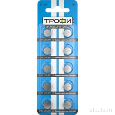 Элемент питания  (батарейка) Трофи G7 (399) BL10 из 10шт