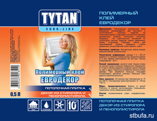 Клей полимерный TYTAN EUROLINE Евродекор 0,5л (16)