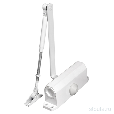 Доводчик Ajax (Аякс) дверной DCTR50-100 (TDR-100) 50-100кг WH белый