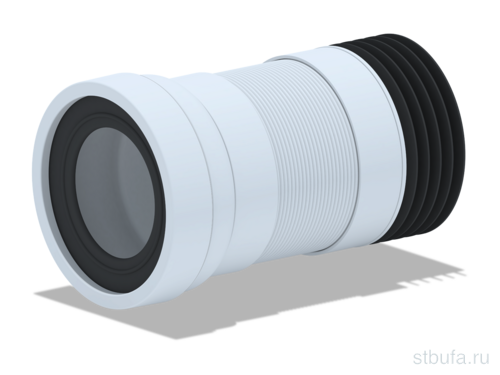 Удлинитель АНИ гибкий для унитаза,280-550мм K718R (1/20)