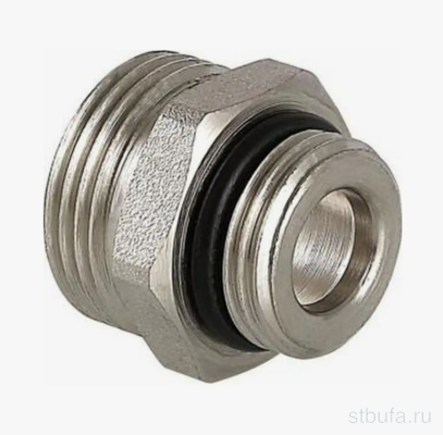 Ниппель  с уплотнительным кольцом 1/2  ш * 3/4  ш, никелированный TIM (36/288)