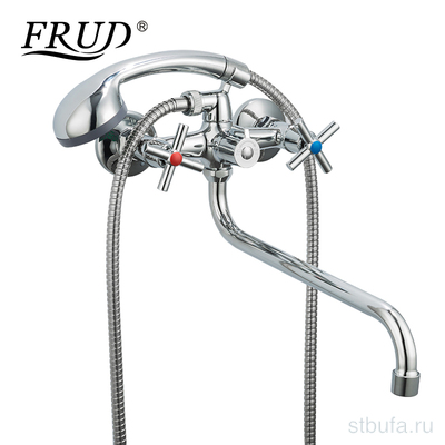 Смеситель для ванны FRUD R22112 силумин, хром (1/10)