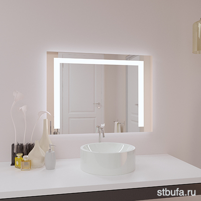 Зеркало  ЛУНА  600*600 с LED подсветкой сенсорный выключатель