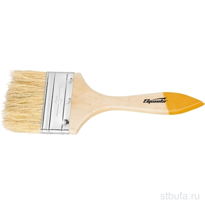 Кисть плоская Slimline 2,5  (63мм) нат.щет., дер.руч. (12/600)