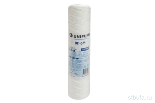 Картридж веревочный Slim Line ВП-5 М 10 дюймов (5мкм) Unipump