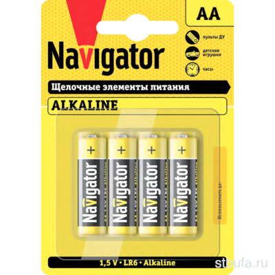 Элемент питания (батарейка) Navigator NBT-NPЕ-LR6-BP4 (уп.-4шт.)