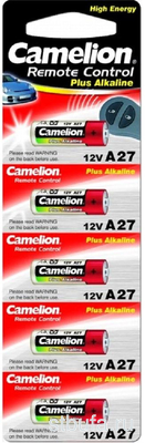 Элемент питания (батарейка) Camelion 27А 12V BL5 блистер из 5шт