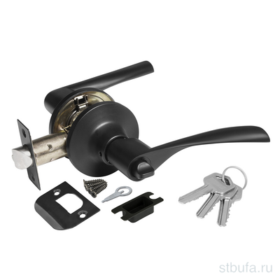 Ручка-защ. AJAX DK610 BL-ET (6010 BL-E) (кл./фик.) черный