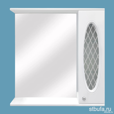 Шкаф зеркальный АМЕЛИ 700 (правый) (Москов.обл)
