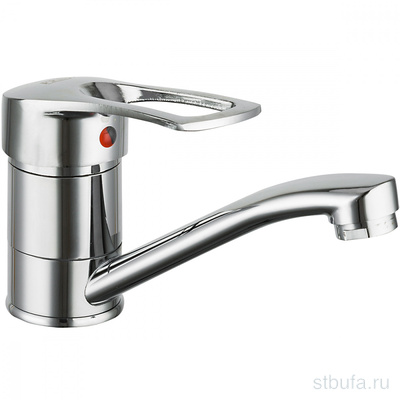 Смеситель FRUD кухня/раковина, керам. картр. 40mm, хром, крепл. гайка R45055-1 (1/20)