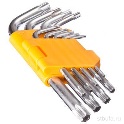 Набор ключей TORX-профиль 9пр. (75-3мм-170*9мм) (2/50)