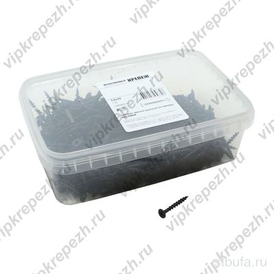 Саморезы потай круп. рез. 3,5*32G оксид п/к 1кг VIP