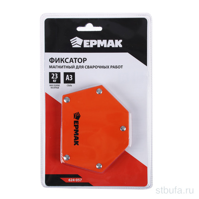 Угольник магнитный для сварки, 23кг. углы 30, 45, 60, 75, 90, 135 ЕРМАК